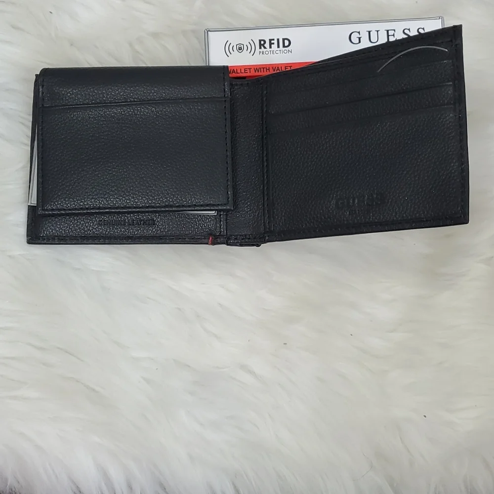 Guess Black Leather Men’s Wallet New Original Packaging